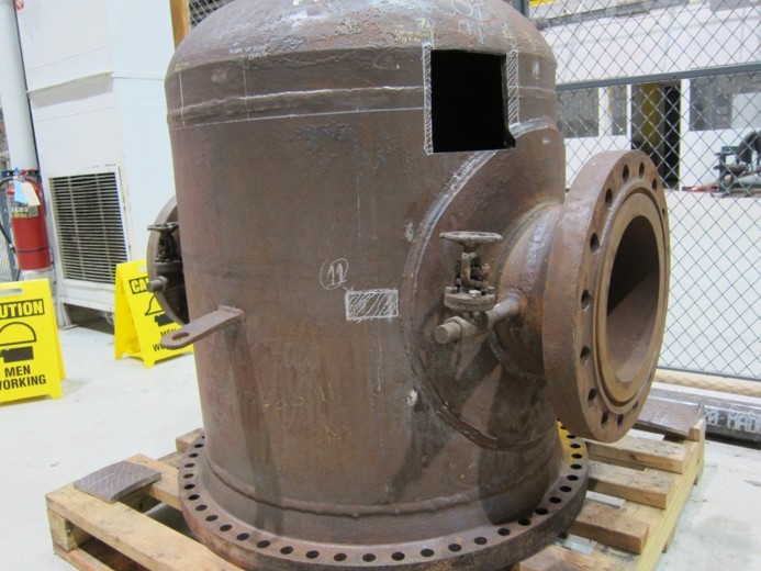A bp depentanizer reboiler that was taken out of service due to high temperature hydrogen attack (HTHA), and studied in this research.