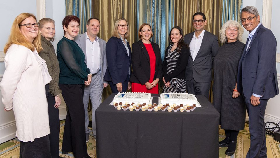 Representatives from bp and ICAM's university partners at the celebration for the renewal of ICAM's Collaboration Framework Agreement