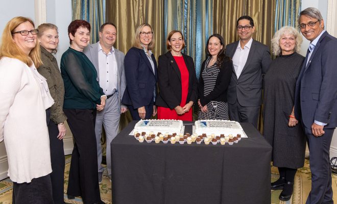 Representatives from bp and ICAM's university partners at the celebration for the renewal of ICAM's Collaboration Framework Agreement